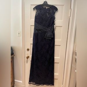 Teri Jon Navy Gown NWT